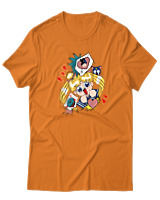 T-Shirt  Γυναικείο - Sailormoon Loves Donuts - Color Thumbnail Πορτοκαλί