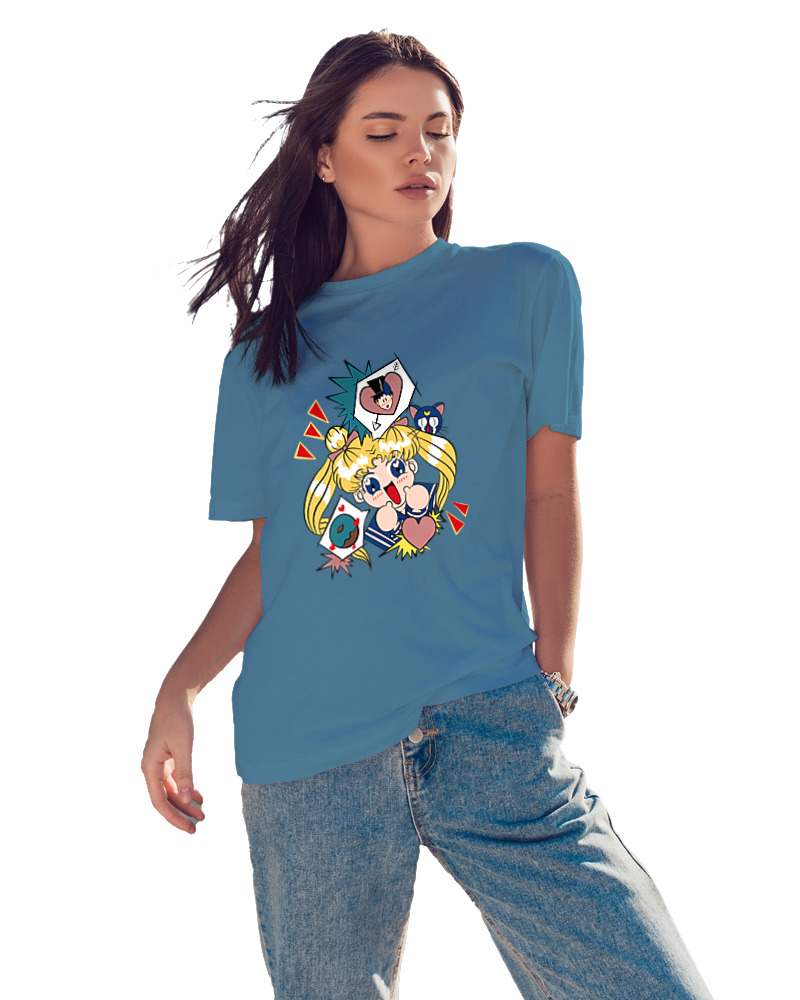 T-Shirt  Γυναικείο - Sailormoon Loves Donuts - Image 2