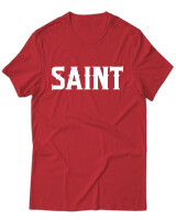 T-Shirt Unisex - Saint - Color Thumbnail Κόκκινο