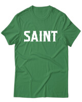 T-Shirt Unisex - Saint - Color Thumbnail Πράσινο