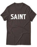 T-Shirt Unisex - Saint - Color Thumbnail Καφέ