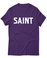 T-Shirt Unisex - Saint - Color Thumbnail Σκούρο Μωβ
