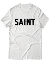 T-Shirt Unisex - Saint - Color Thumbnail Άσπρο