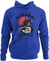 Φούτερ με κουκούλα - Samurai - Color Thumbnail Μπλε Ρουά