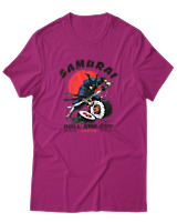 T-Shirt Αντρικό - Samurai - Color Thumbnail Φουξια