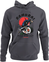 Φούτερ με κουκούλα - Samurai - Color Thumbnail Ανθρακί