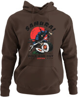 Φούτερ με κουκούλα - Samurai - Color Thumbnail Καφέ
