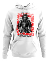 Φούτερ με κουκούλα - Samurai Warrior - Color Thumbnail ΄Ασπρο
