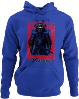 Φούτερ με κουκούλα - Samurai Warrior - Color Thumbnail Μπλε Ρουά