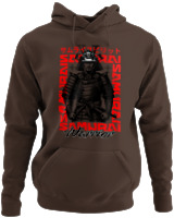 Φούτερ με κουκούλα - Samurai Warrior - Color Thumbnail Καφέ