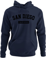 Φούτερ με κουκούλα - San Diego California - Color Thumbnail Navy Blue