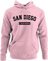 Φούτερ με κουκούλα - San Diego California - Color Thumbnail Pink