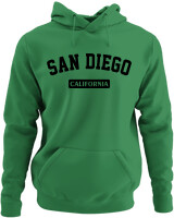 Φούτερ με κουκούλα - San Diego California - Color Thumbnail Kelly Green