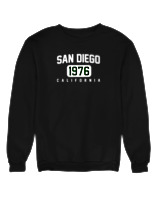 Φούτερ χωρίς κουκούλα Γυναικείο - San Diego - Color Thumbnail Μαύρο