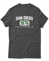 T-Shirt Unisex - San Diego - Color Thumbnail Ανθρακί
