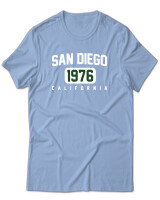 T-Shirt Unisex - San Diego - Color Thumbnail Γαλάζιο
