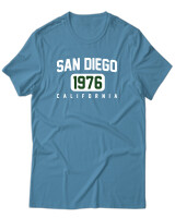 T-Shirt Unisex - San Diego - Color Thumbnail Τιρκουάζ