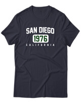 T-Shirt Unisex - San Diego - Color Thumbnail Σκούρο Μπλε