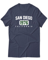 T-Shirt Unisex - San Diego - Color Thumbnail Μπλε Γκρι