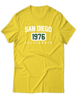 T-Shirt Unisex - San Diego - Color Thumbnail Χρυσό Κίτρινο