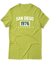 T-Shirt Unisex - San Diego - Color Thumbnail Λαχανί