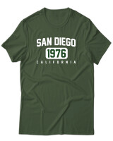 T-Shirt Unisex - San Diego - Color Thumbnail Κυπαρισσί