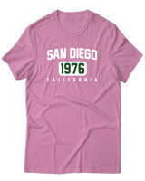 T-Shirt Unisex - San Diego - Color Thumbnail Ροζ