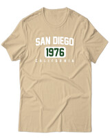 T-Shirt Unisex - San Diego - Color Thumbnail Μπεζ