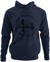 Φούτερ με κουκούλα - San Francisco - Color Thumbnail Navy Blue