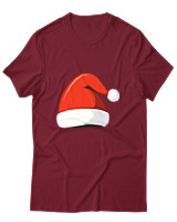 T-Shirt Αντρικό - Santa's Hat - Color Thumbnail Σκούρο Κόκκινο