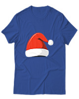 T-Shirt Αντρικό - Santa's Hat - Color Thumbnail Μπλε Ρουά