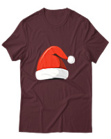 T-Shirt Αντρικό - Santa's Hat - Color Thumbnail Μπορντό