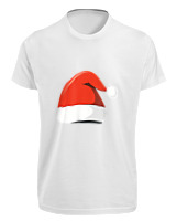T-Shirt Fit Αντρικό - Santa's Hat - Color Thumbnail 'Ασπρο