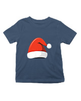 T-Shirt  Παιδικό - Santa's Hat - Color Thumbnail Σκούρο Μπλε