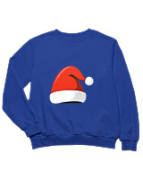 Φούτερ χωρίς κουκούλα Παιδικό - Santa's Hat - Color Thumbnail Μπλε Ρουά