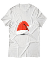 T-Shirt  Γυναικείο - Santa's Hat - Color Thumbnail Άσπρο