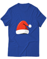 T-Shirt  Γυναικείο - Santa's Hat - Color Thumbnail Μπλέ Ρουά