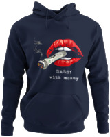 Φούτερ με κουκούλα - Sassy With Money - Color Thumbnail Navy Blue