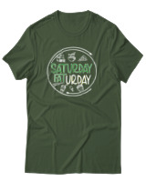 T-Shirt Αντρικό - Saturday Fatday - Color Thumbnail Κυπαρισσί