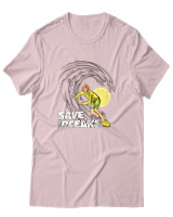 T-Shirt Αντρικό - Save The Oceans - Color Thumbnail Απαλό Ροζ
