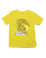 T-Shirt  Παιδικό - Save The Oceans - Color Thumbnail Κίτρινο