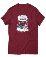 T-Shirt Αντρικό - Saving Mode - Color Thumbnail Σκούρο Κόκκινο