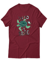 T-Shirt Αντρικό - Say No To Plastic - Color Thumbnail Σκούρο Κόκκινο