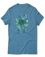 T-Shirt Αντρικό - Say No To Plastic - Color Thumbnail Τιρκουάζ