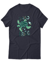 T-Shirt Αντρικό - Say No To Plastic - Color Thumbnail Σκούρο Μπλε