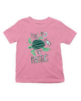 T-Shirt  Παιδικό - Say No To Plastic - Color Thumbnail Ροζ