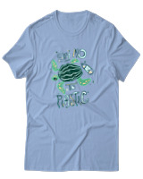 T-Shirt  Γυναικείο - Say No To Plastic - Color Thumbnail Γαλάζιο