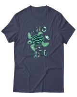 T-Shirt  Γυναικείο - Say No To Plastic - Color Thumbnail Μπλέ Γκρί