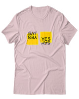 T-Shirt Αντρικό - Say Yes - Color Thumbnail Απαλό Ροζ