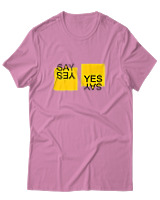 T-Shirt Αντρικό - Say Yes - Color Thumbnail Ροζ